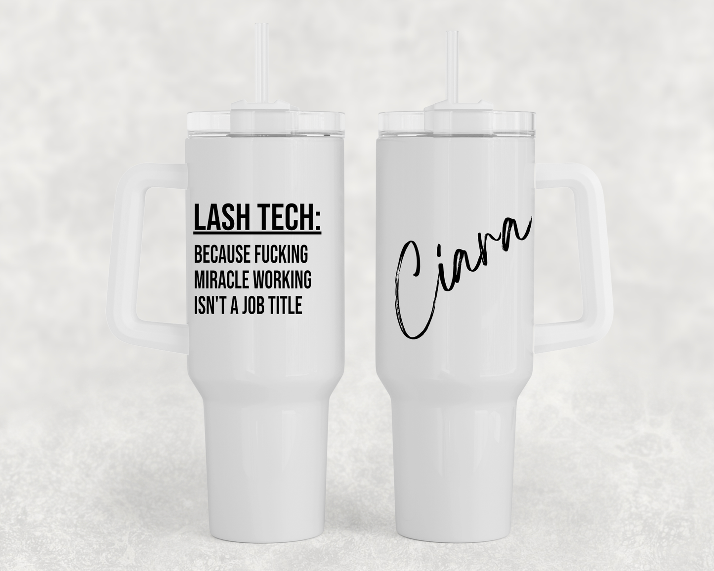 SWEARY JOB TITLE 40OZ TUMBLERS
