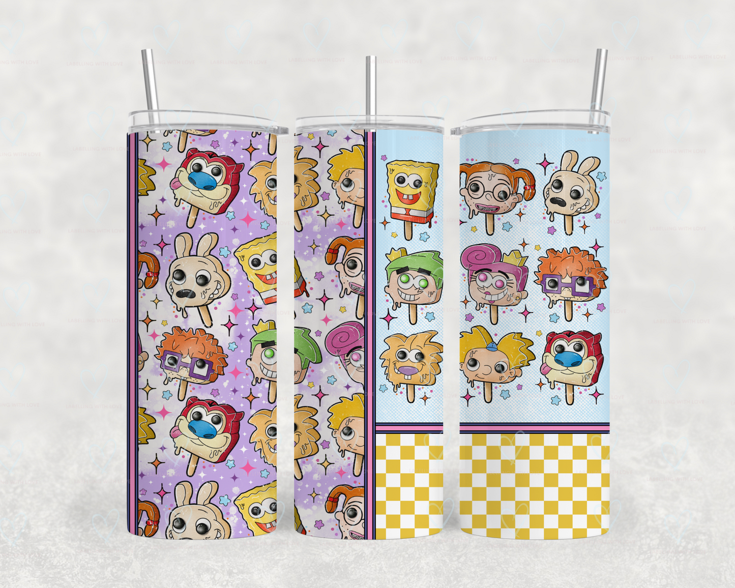 90s inspired Popsicle 20oz Stainless Steel Tumbler