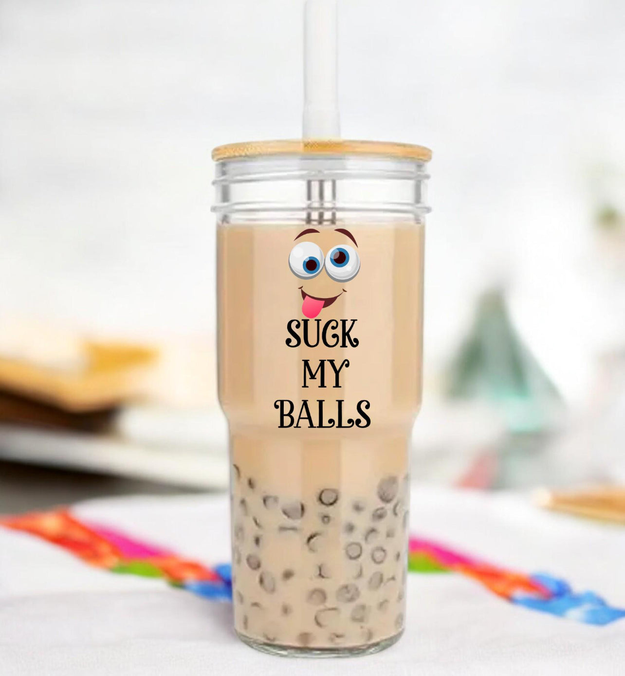 Bubble Tea Glass