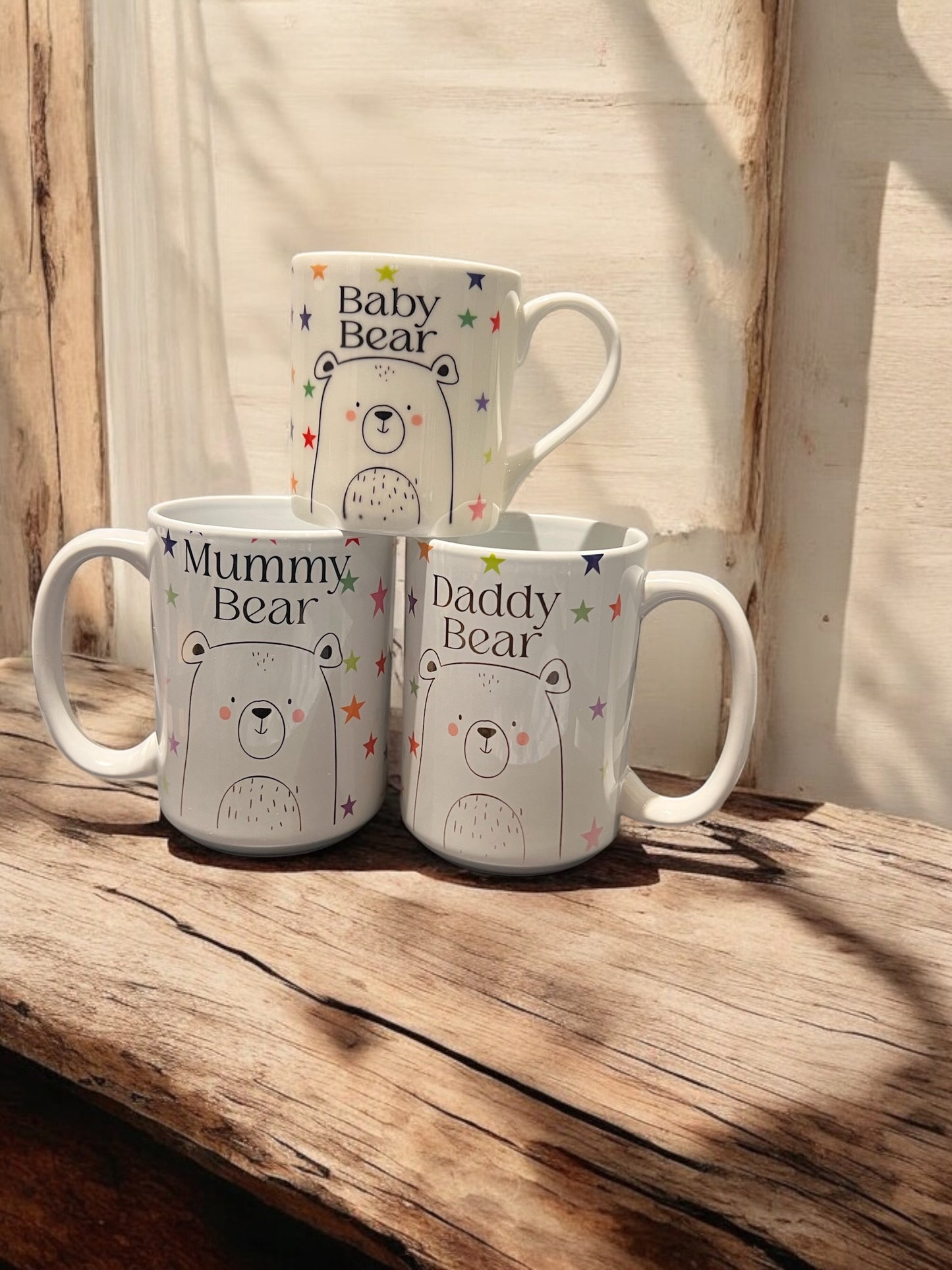 Matching Ceramic Mugs - Mummy/Daddy/Baby Bear