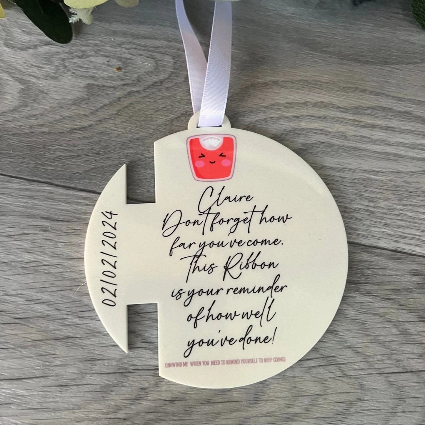 Progress Ribbon Holder - Weight Loss