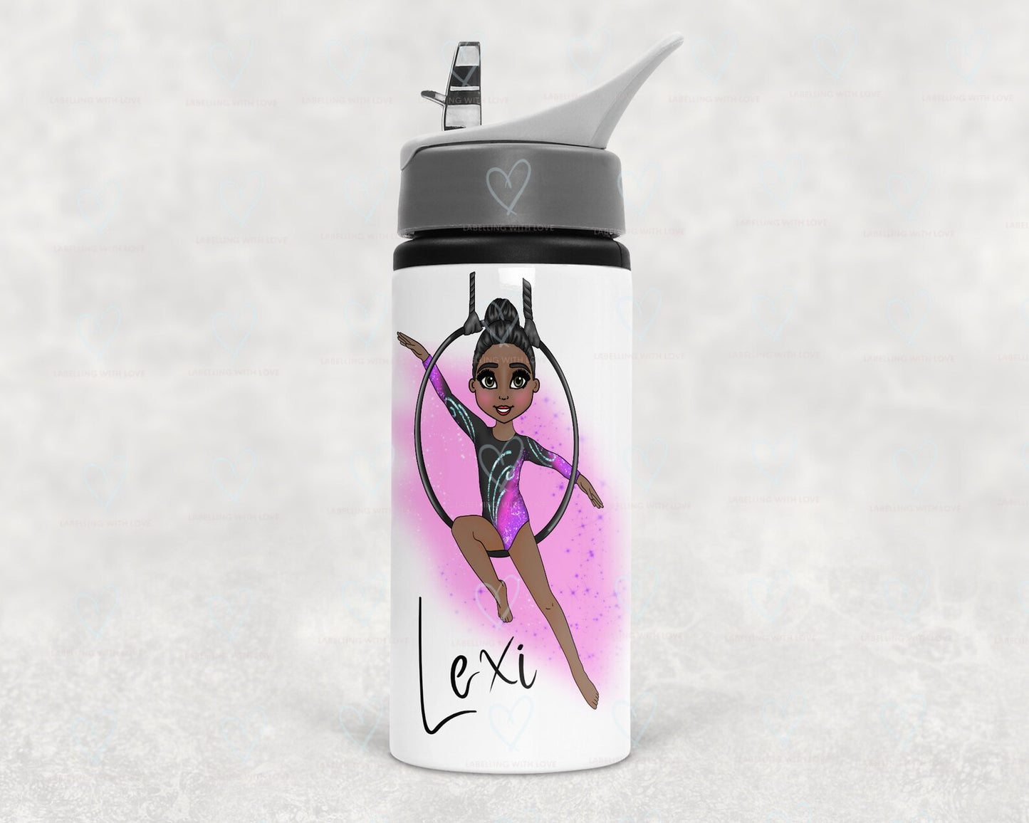 Personalised Arial Hoop/Gymnastics Water Bottle