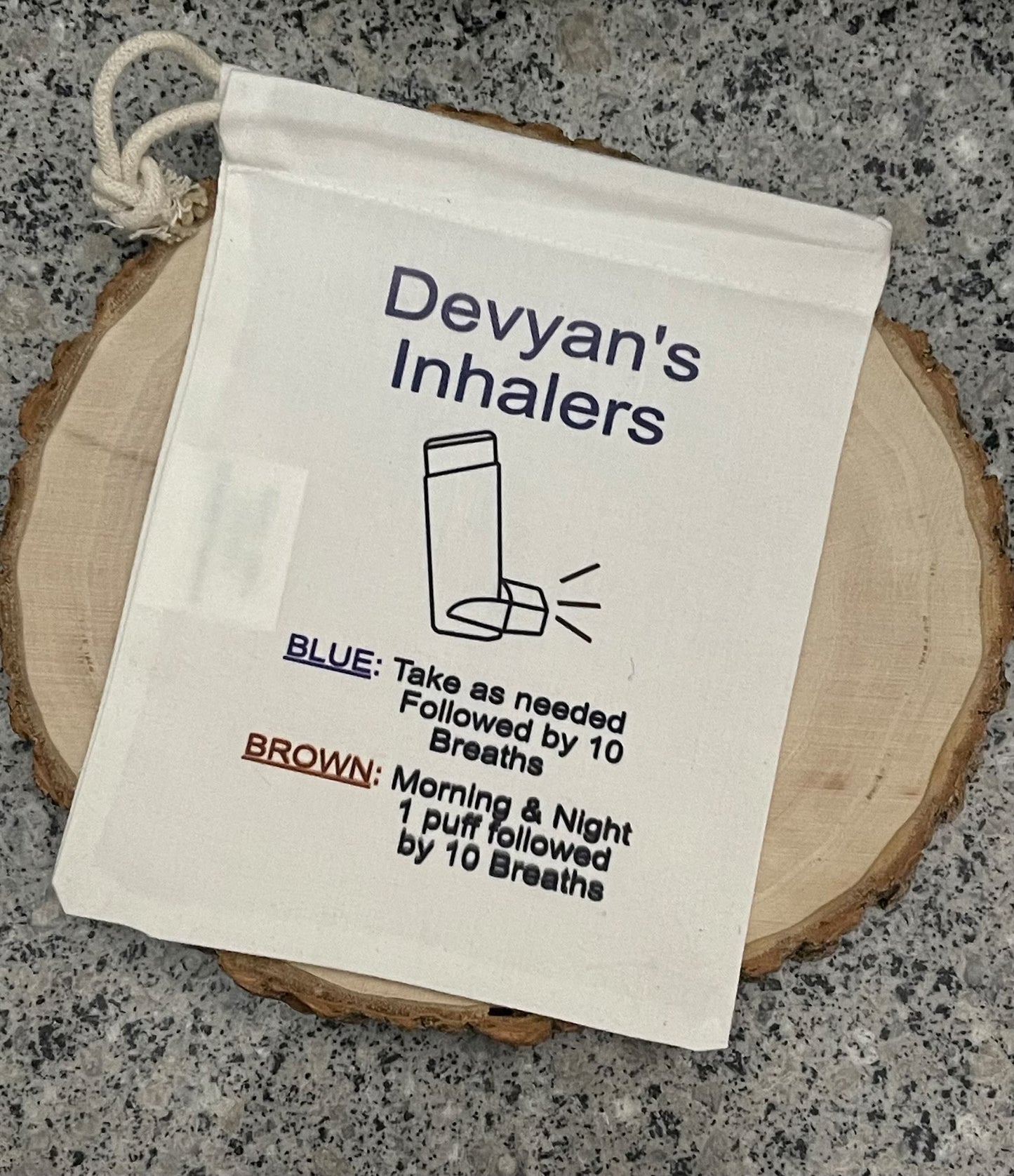 Personalised Children’s Storage Asthma Bag