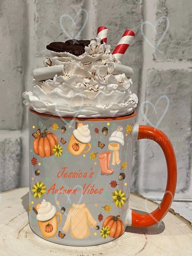 Personalised Autumn Pumpkin Mug