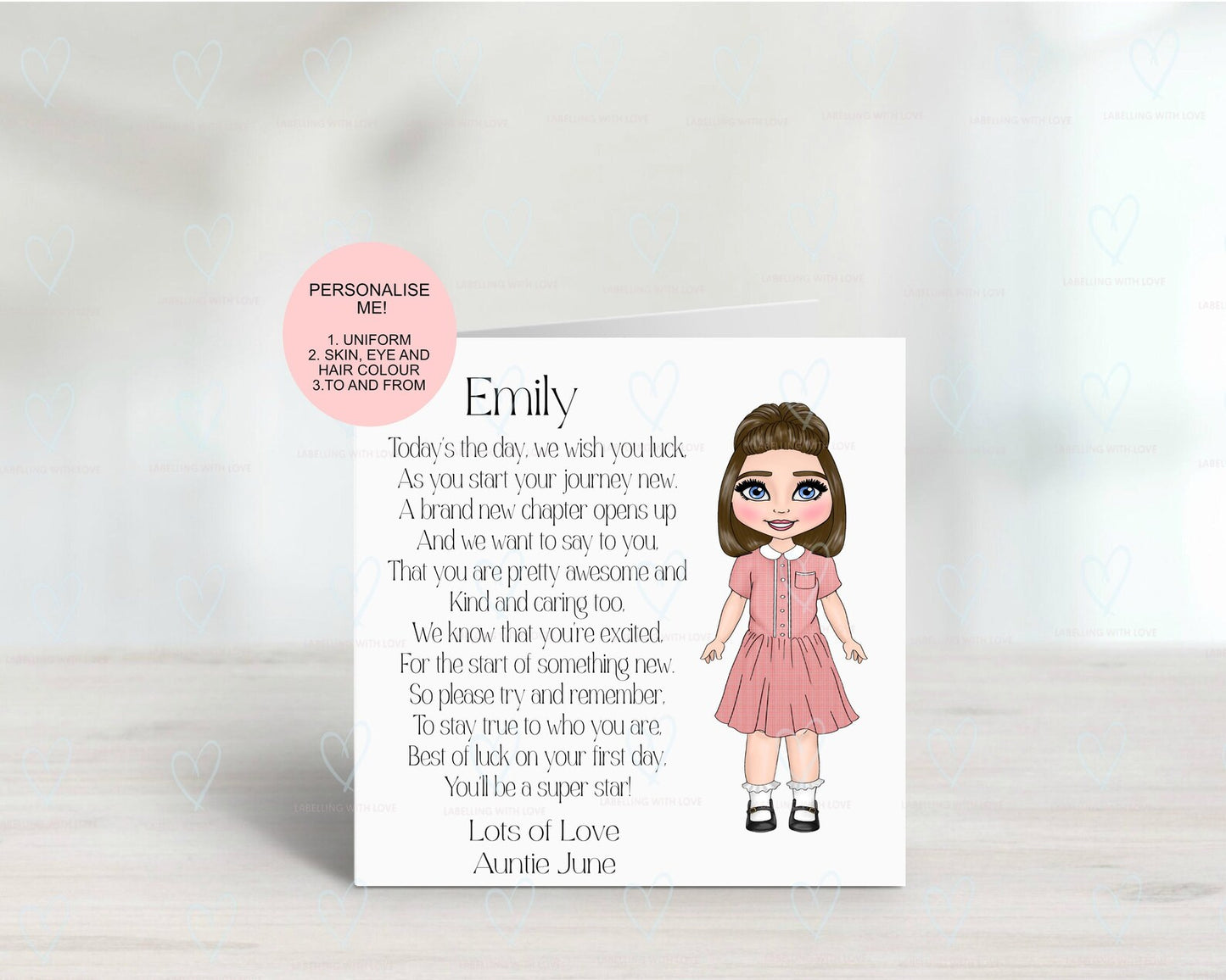 New School Card - Infants