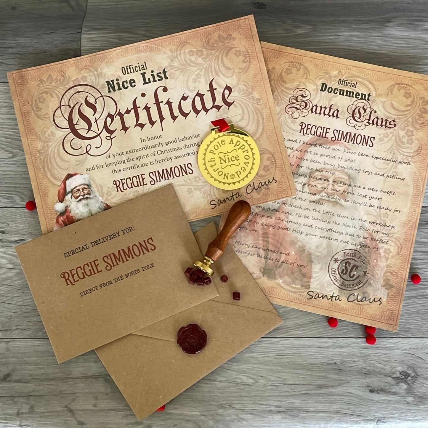Personalised Vintage Santa Letter