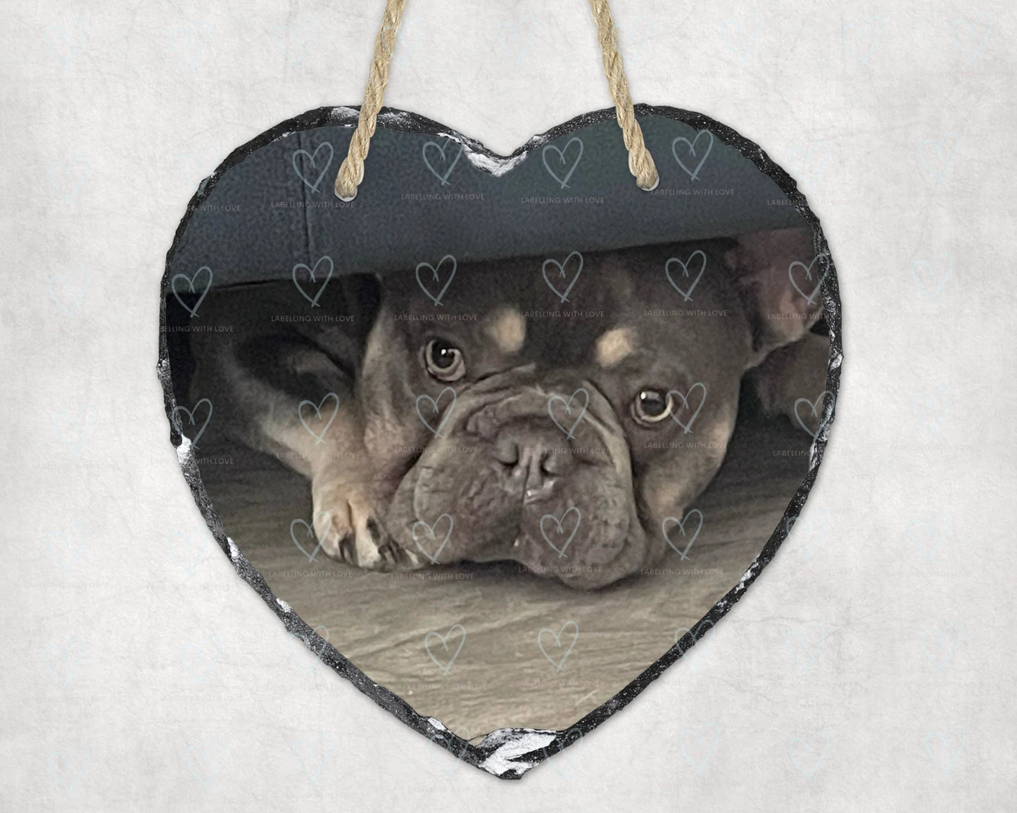 Personalised Photo Heart Slate