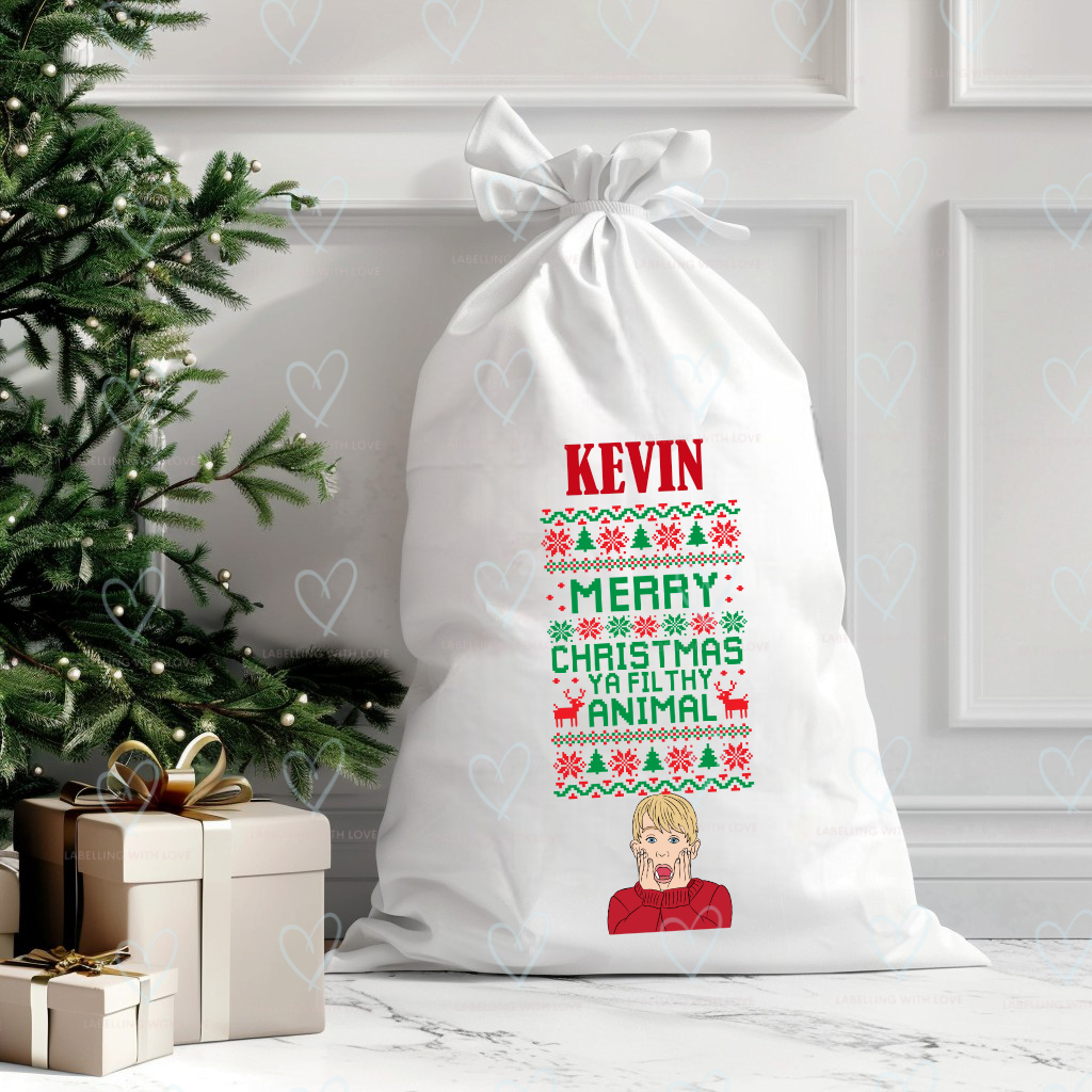 FILTHY ANIMAL HOME ALONE CHRISTMAS SACK