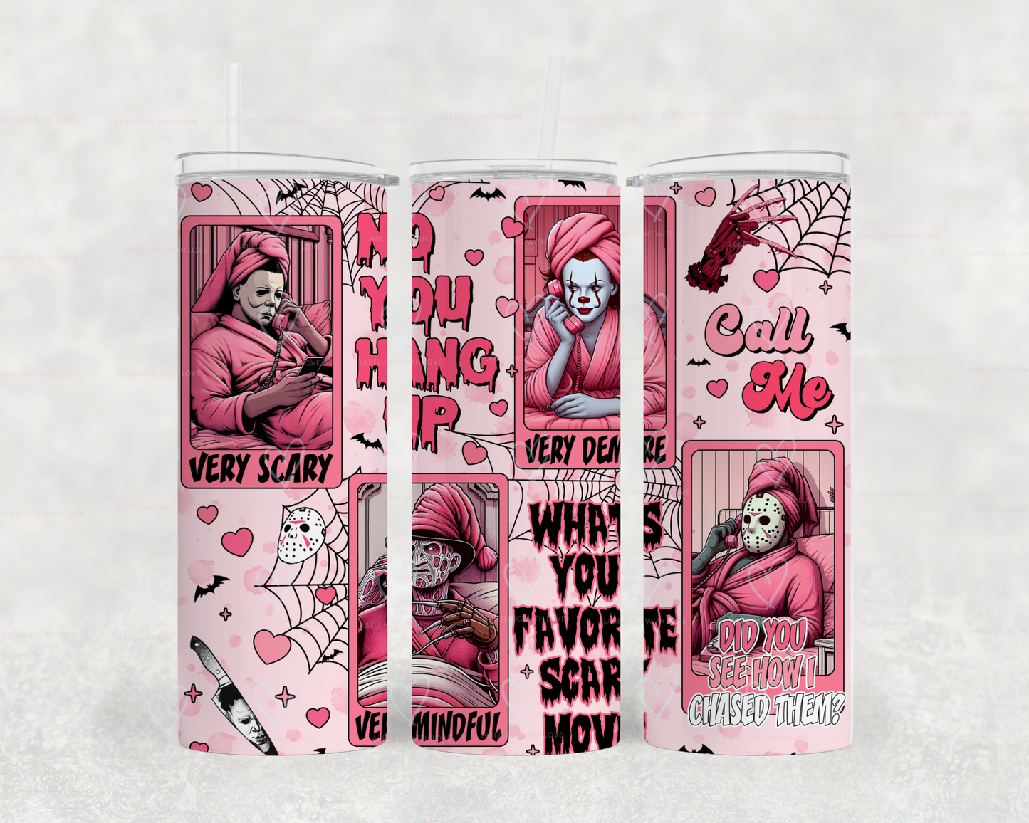 Girly Horror very demure tumbler