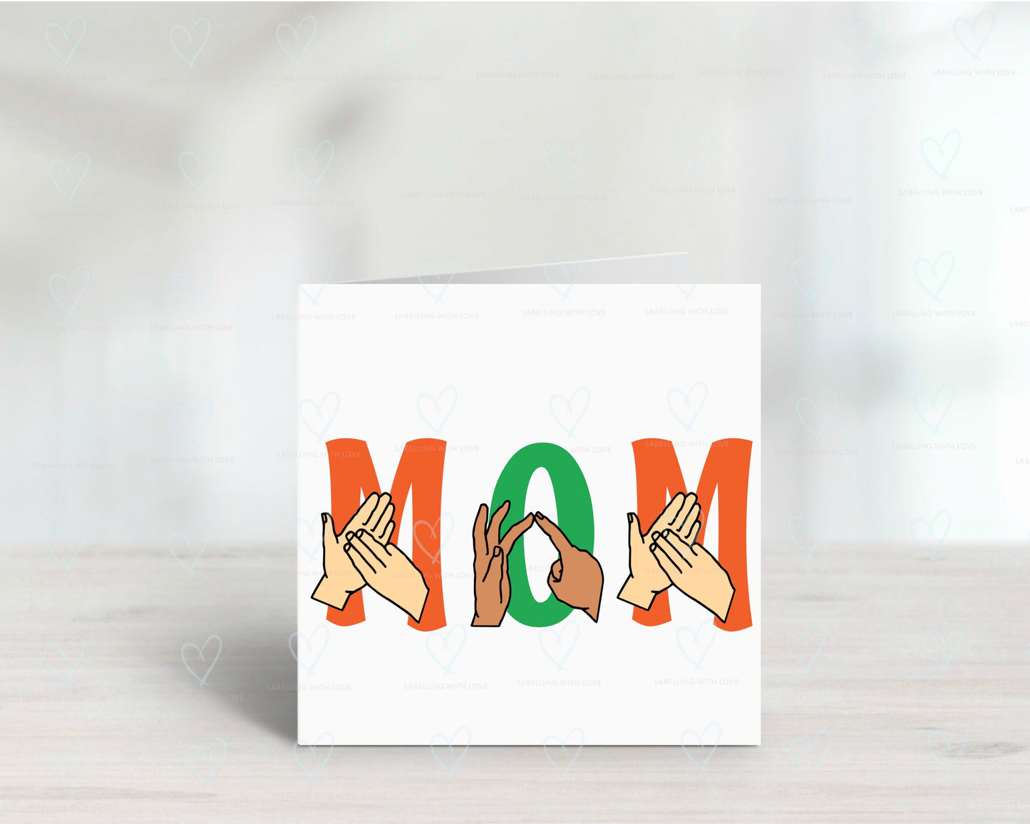 Personalised sign language card
