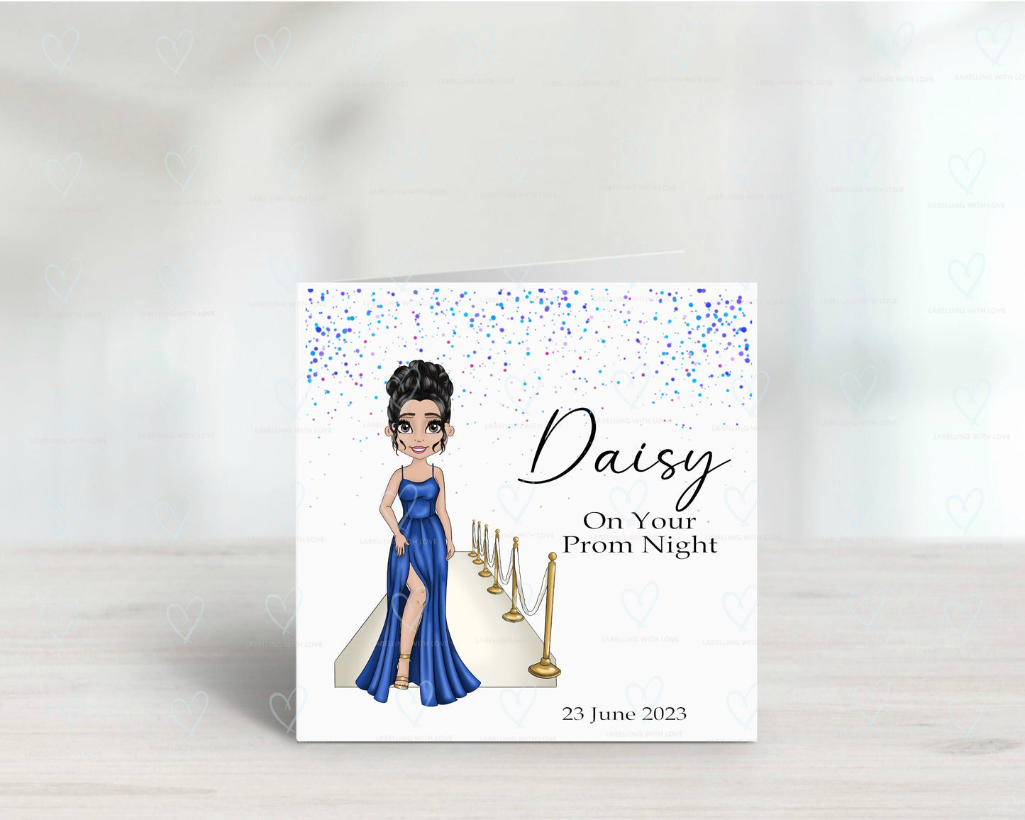 Personalised prom Greeting card