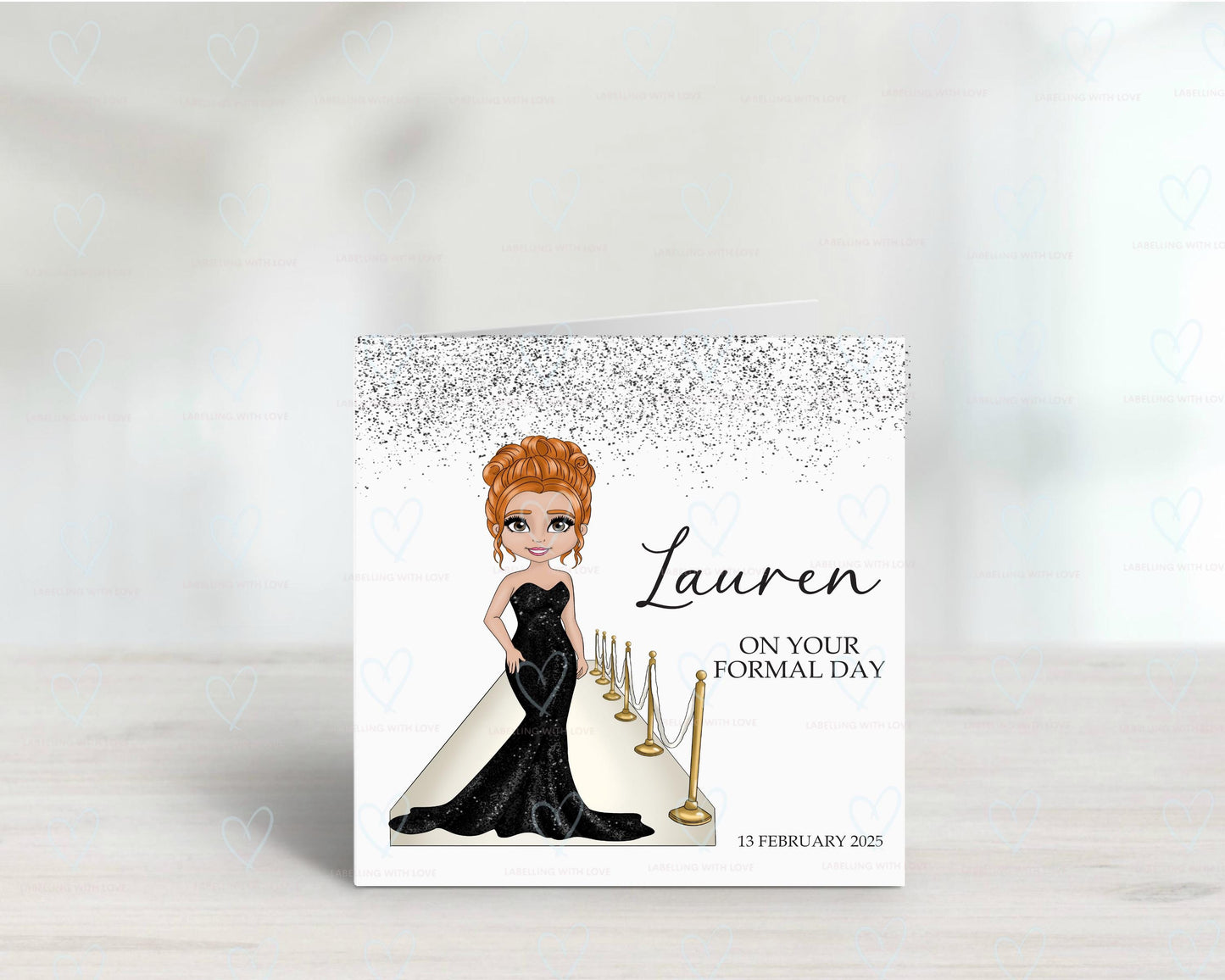 Personalised prom Greeting card