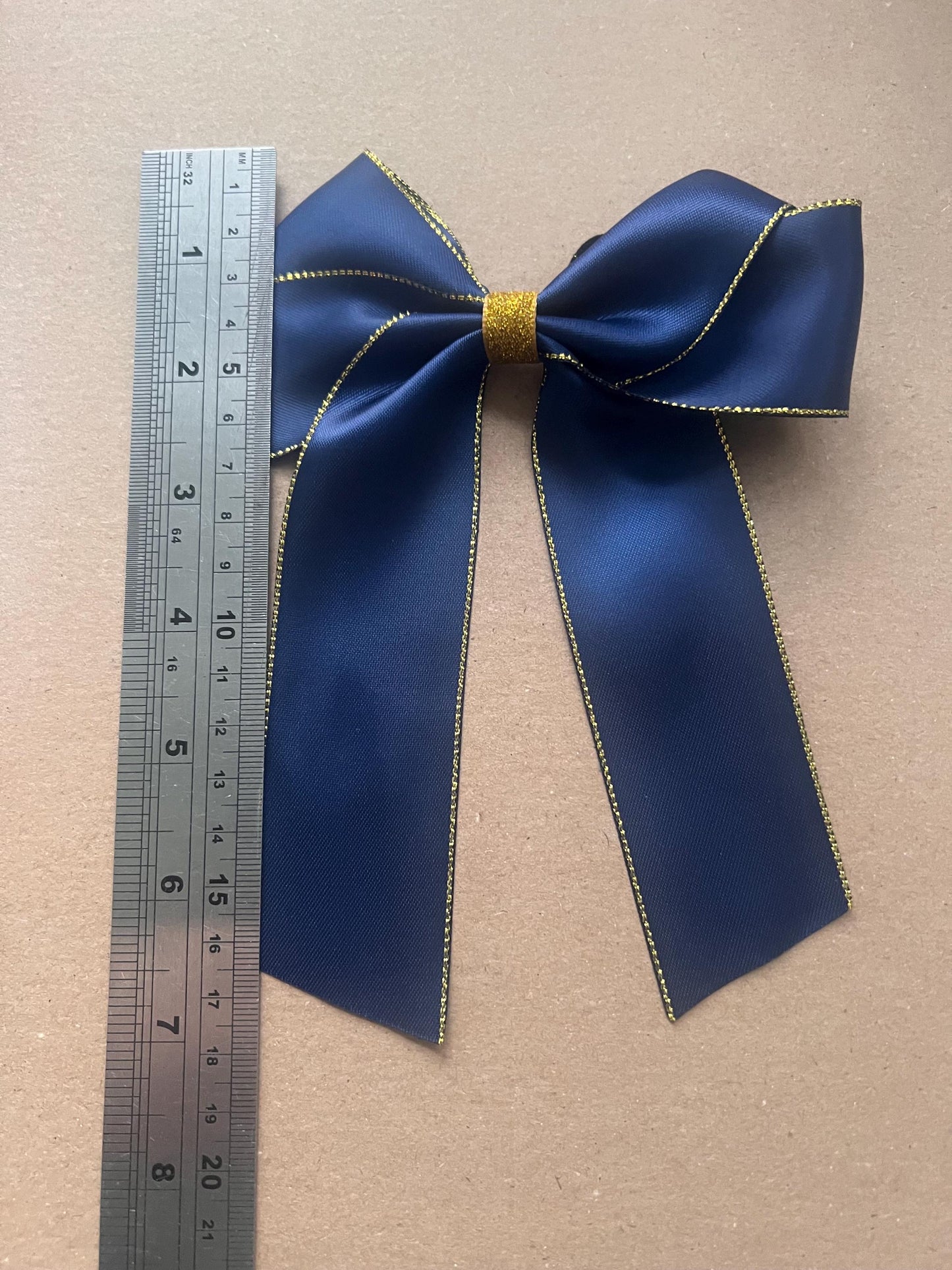 Personalised Hair Bow | Childrens Christmas Bow Hair Clip | Hair Accessories | Personalised Ribbon | Cute gift for Children