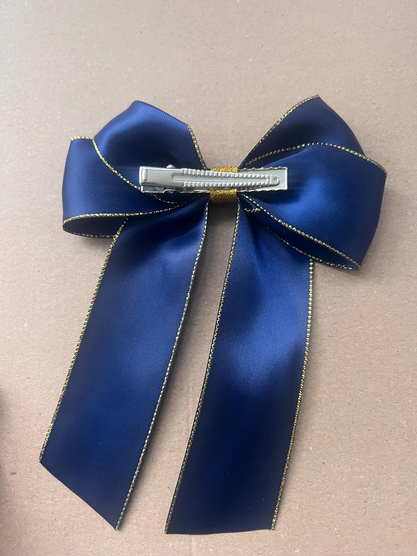 Personalised Hair Bow | Childrens Christmas Bow Hair Clip | Hair Accessories | Personalised Ribbon | Cute gift for Children