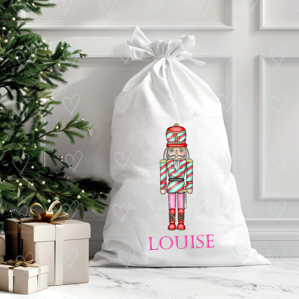 PERSONALISED NUTCRACKER CHRISTMAS SACK