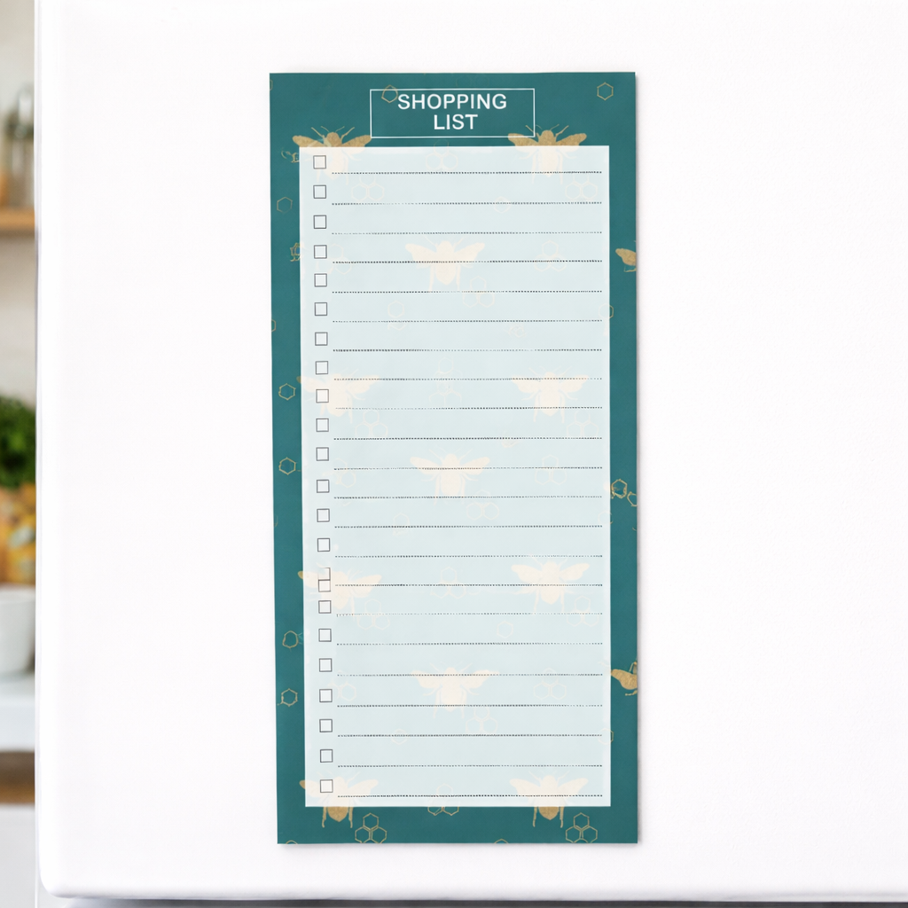 Magnetic Shopping List Pad, Magnetic Fridge Planner, Tear Off Shopping List, Kitchen Grocery List Pad, Meal Planning Pad