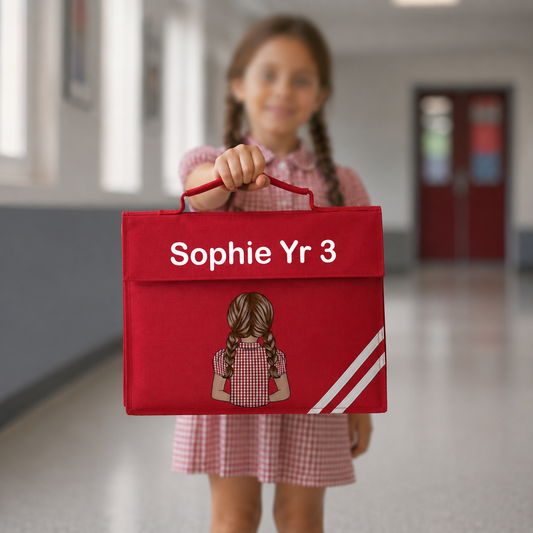 Personalised School Book Bag | Custom Back To School Bag | Personalised Kids School Bag | Nursery Book Bag | Reception School Gift