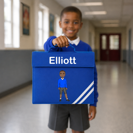Personalised School Book Bag | Custom Kids Book Bag | School Reading Bag | Name Book Bag | Back to School Gift | Nursery Bag UK
