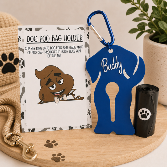 Personalised Dog Poo Bag Holder | Dog Lead Accessory | Custom Dog Walking Gift | Dog Waste Bag Holder Clip | Personalised Pet Gift