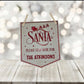 Santa, Stop Here! Sign