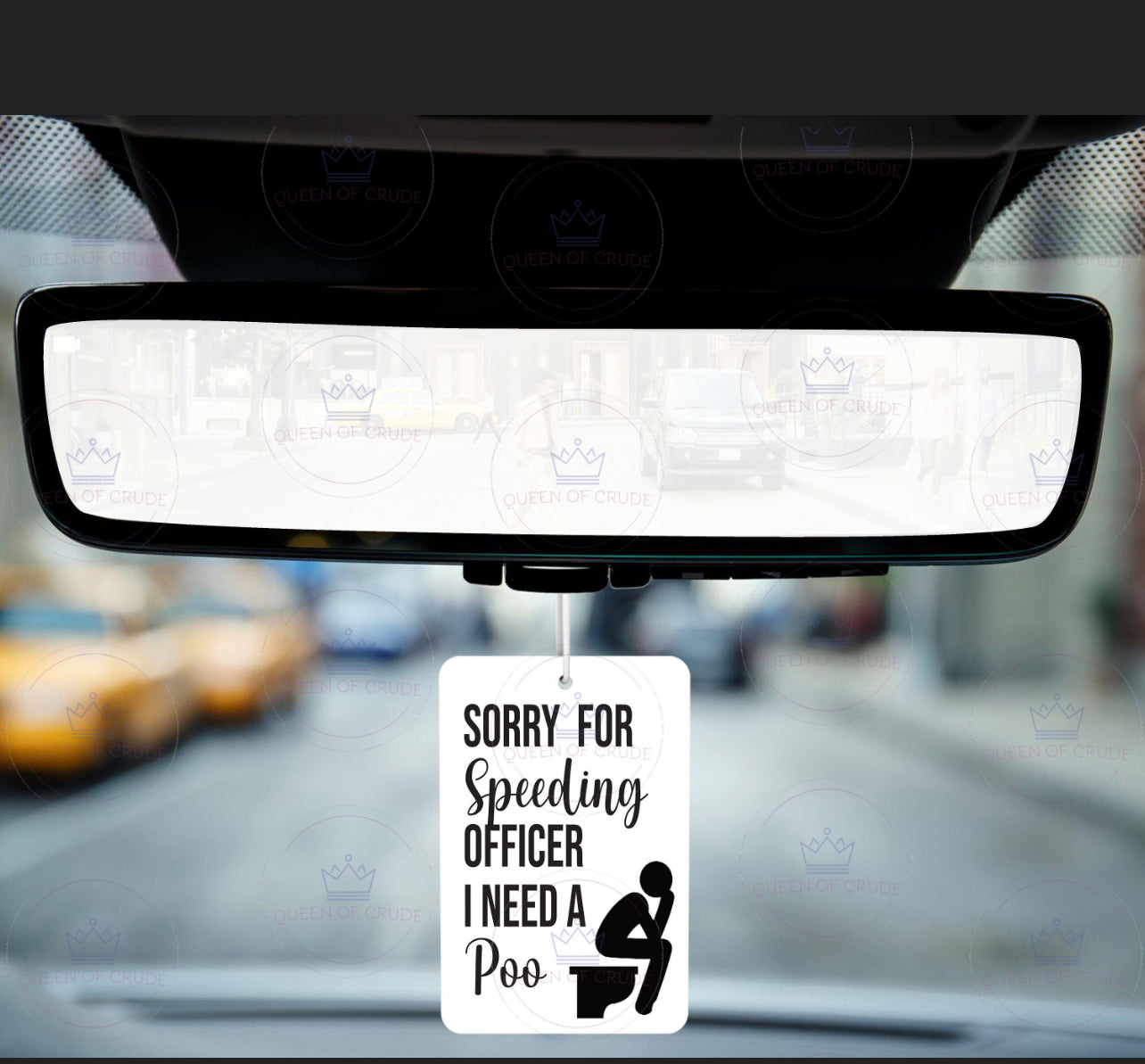SORRY FOR SPEEDING AIR FRESHNER