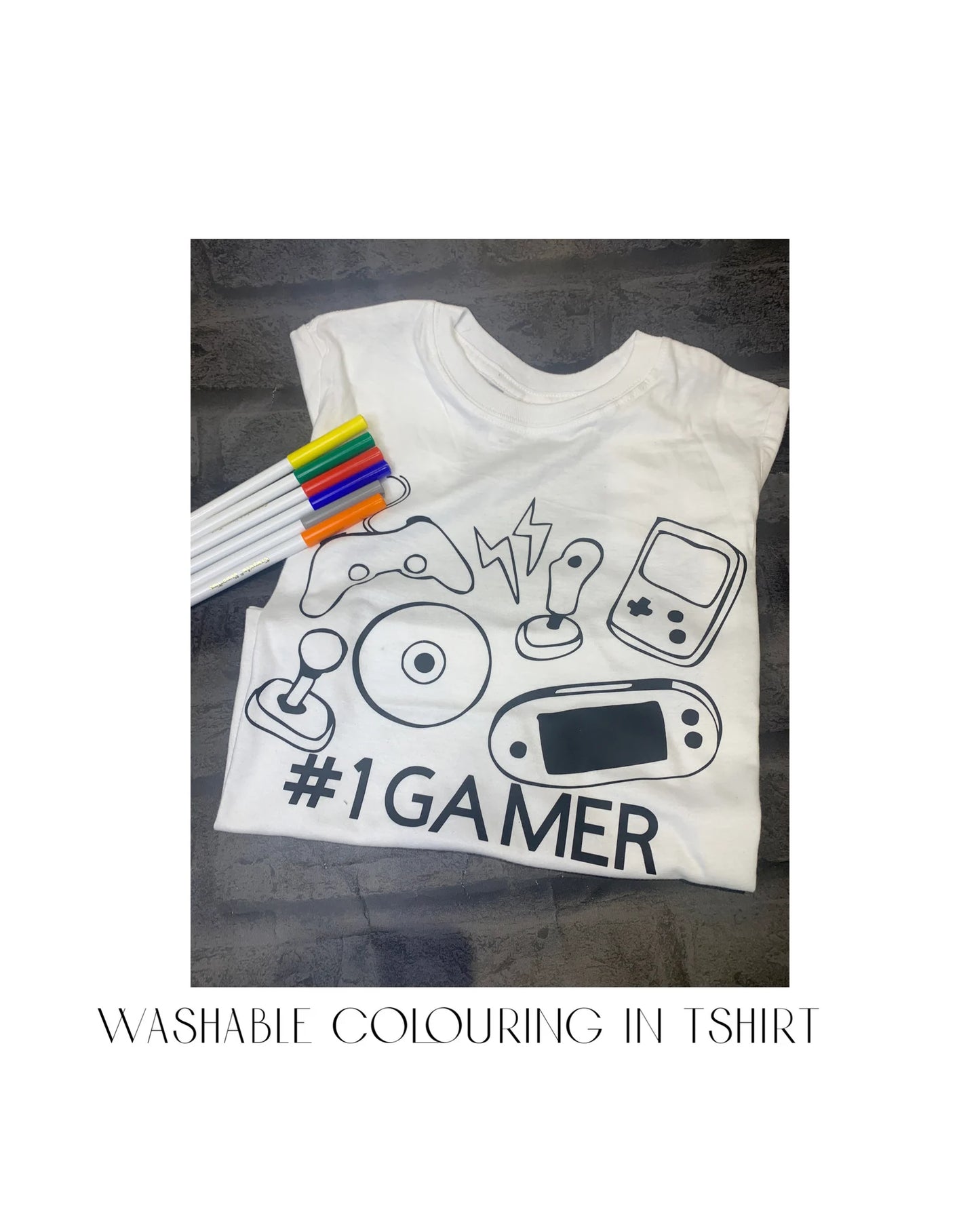 Personalised Washable Colouring-In T-shirt