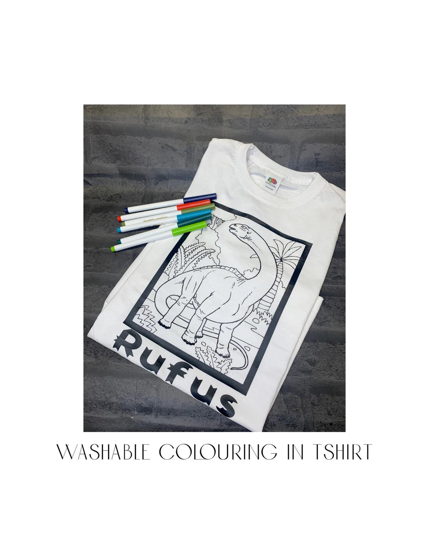 Personalised Washable Colouring-In T-shirt