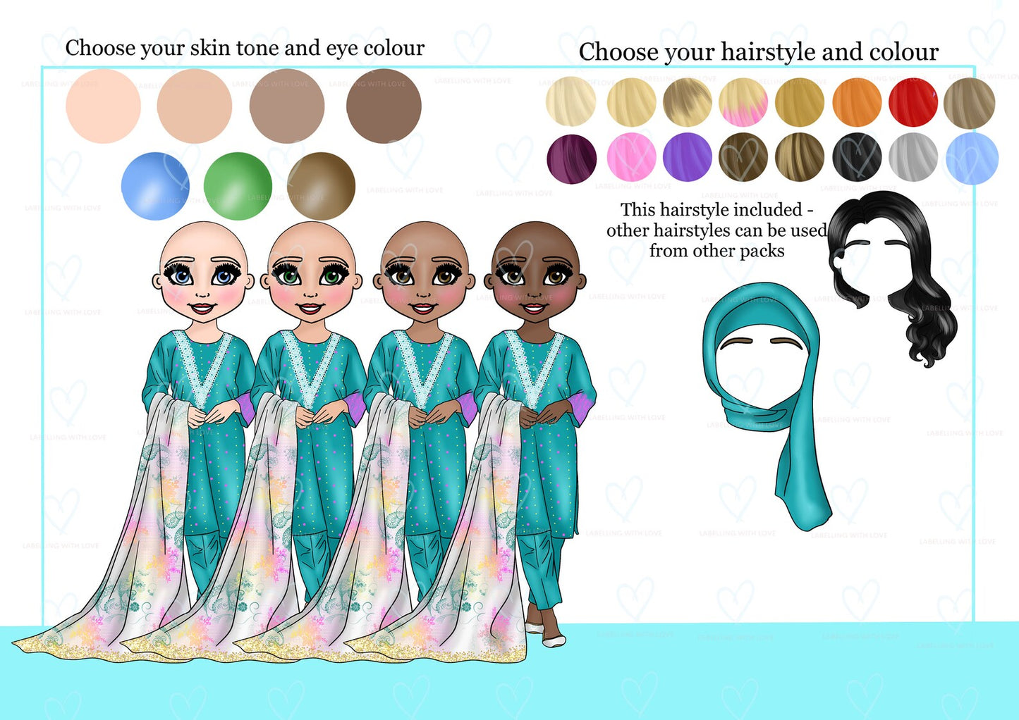 Personalised Tote Bag - Hijab Dolly