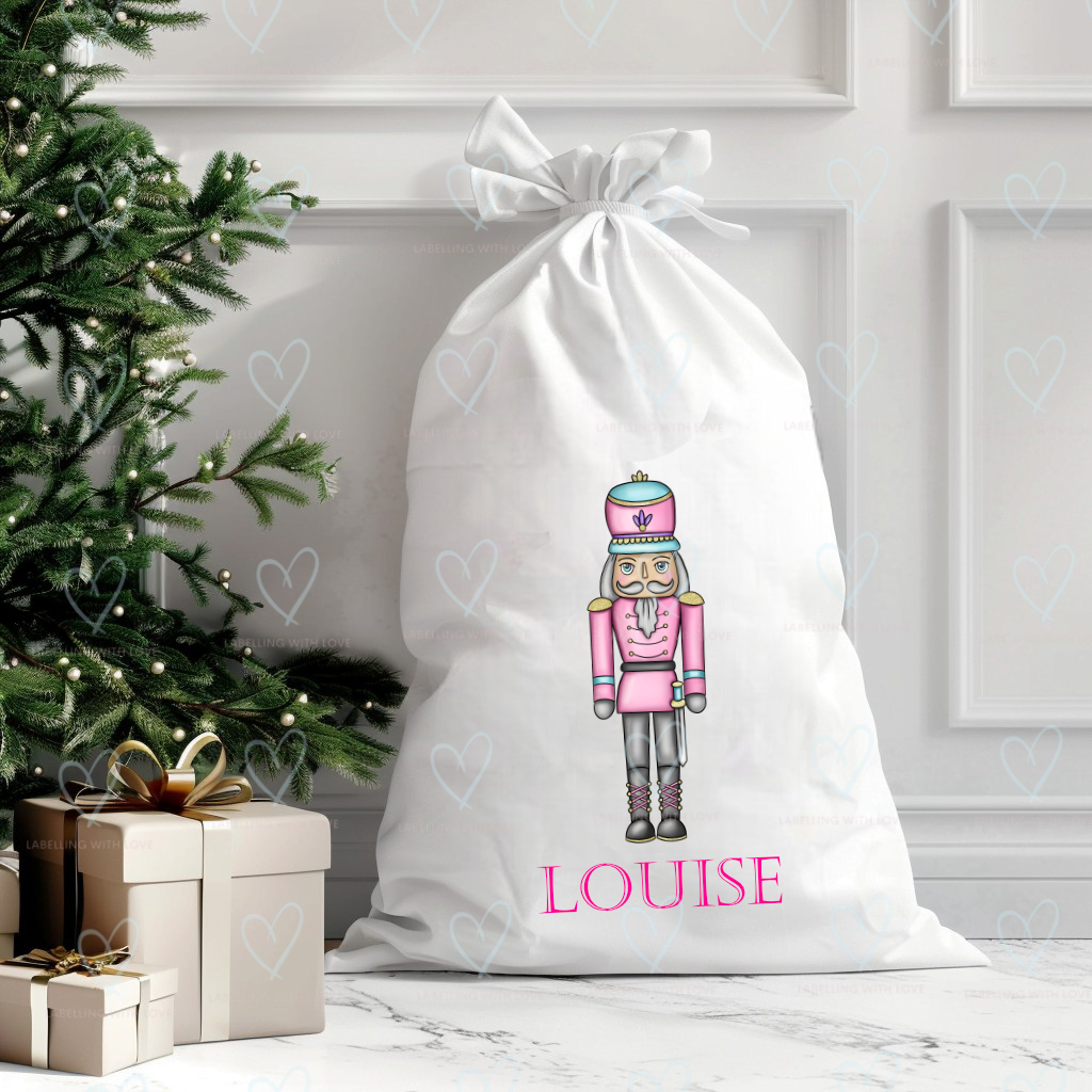 PERSONALISED NUTCRACKER CHRISTMAS SACK