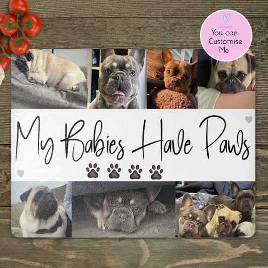 Personalised Photo Chopping Board | Custom Photo Collage Gift | Family Memory Kitchen Board | Pet Photo Gift | Unique Housewarming Gift