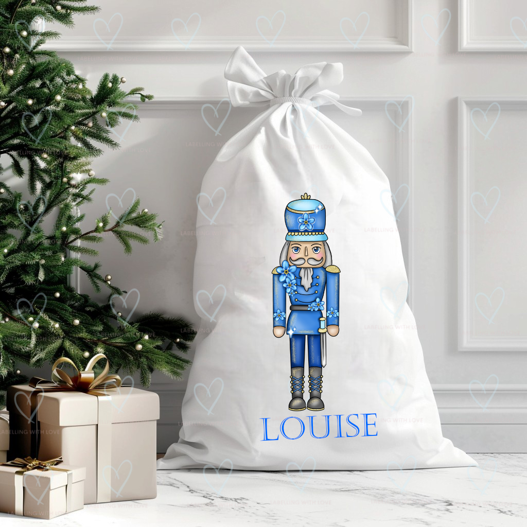 PERSONALISED NUTCRACKER CHRISTMAS SACK