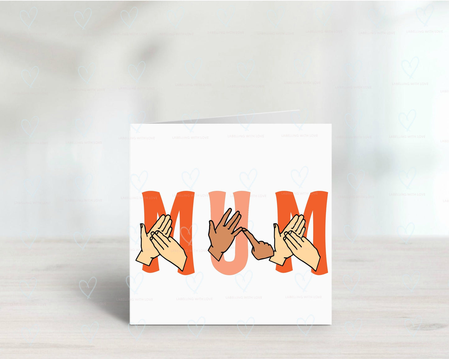 Personalised sign language card