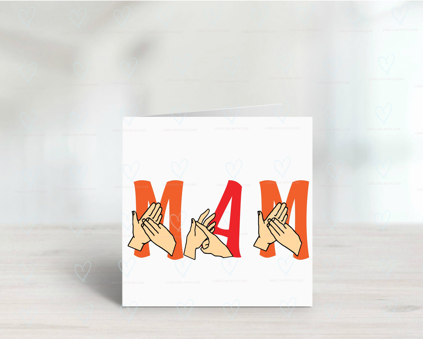 Personalised sign language card