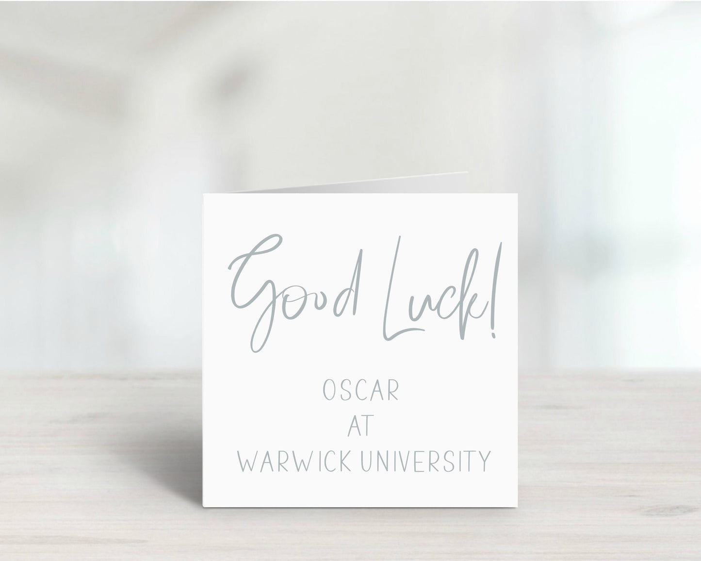 Personalised Good Luck University Card