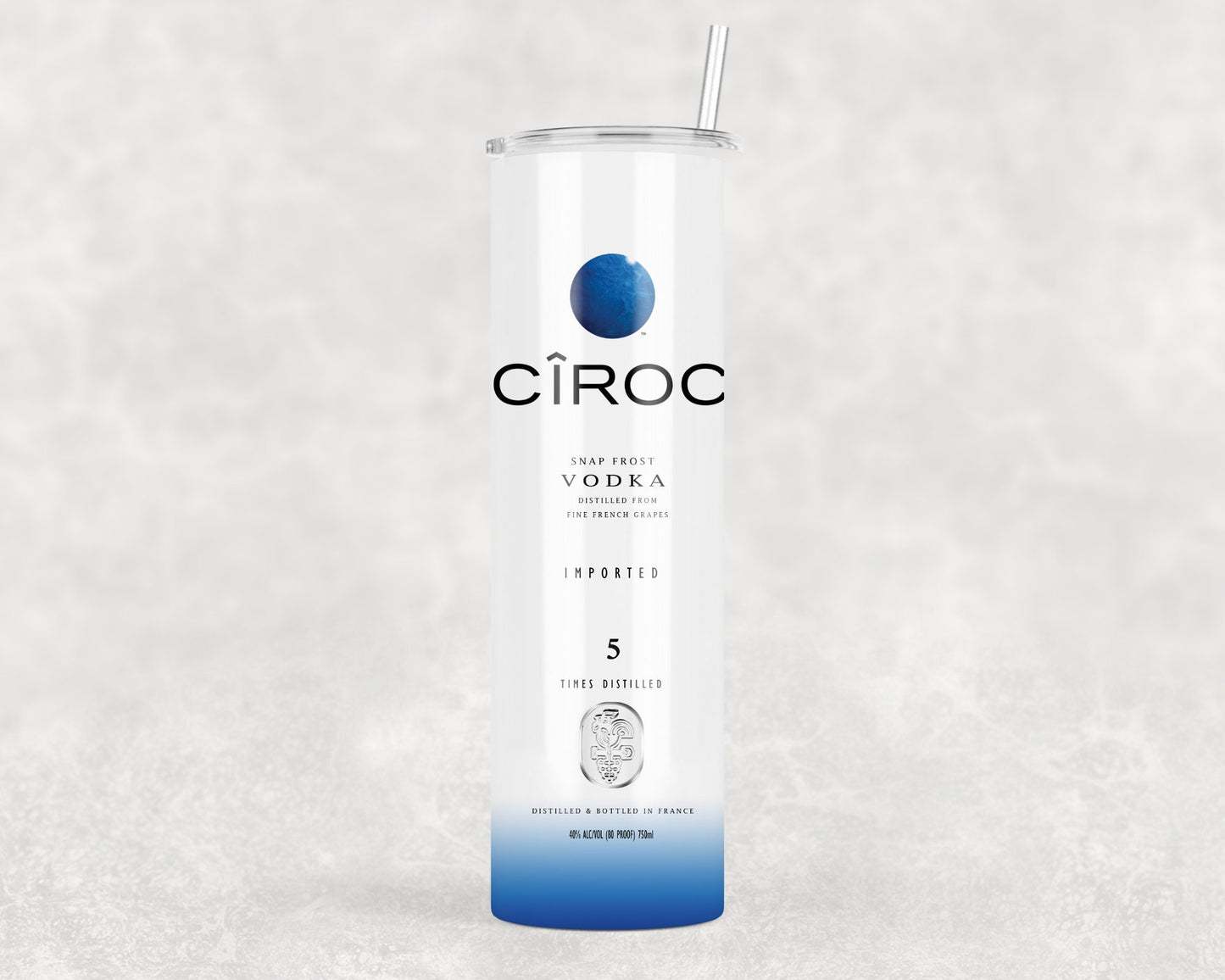 Ciroc Vodka Inspired Tumbler | Skinny Tumbler | Metal Tumbler