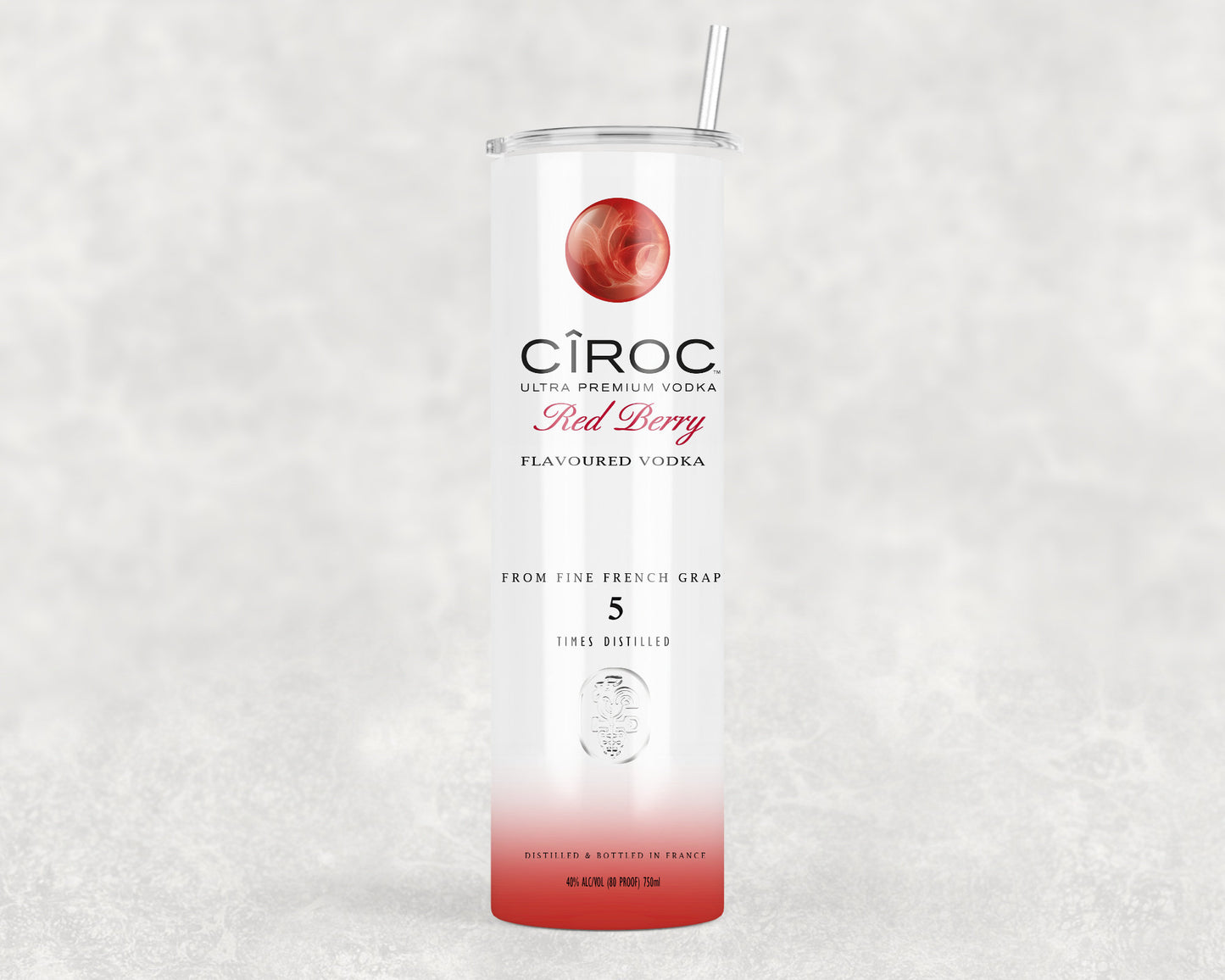 Ciroc Vodka Inspired Tumbler | Skinny Tumbler | Metal Tumbler
