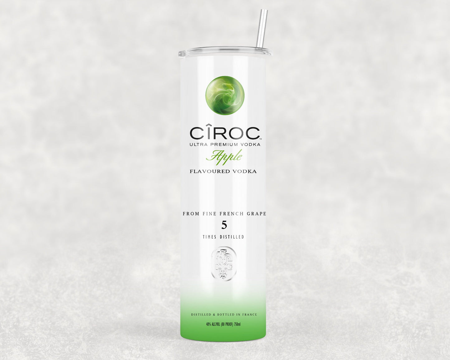 Ciroc Vodka Inspired Tumbler | Skinny Tumbler | Metal Tumbler