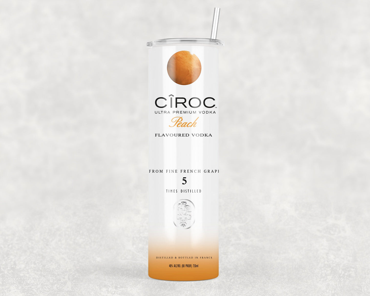 Ciroc Vodka Inspired Tumbler | Skinny Tumbler | Metal Tumbler