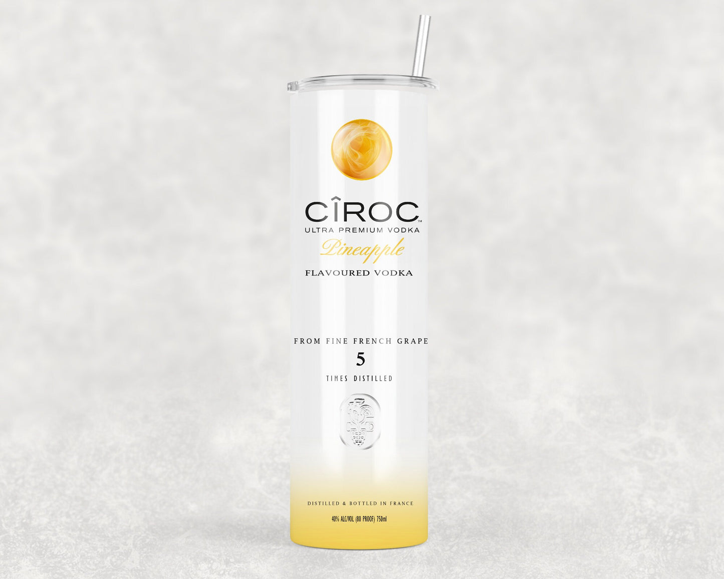 Ciroc Vodka Inspired Tumbler | Skinny Tumbler | Metal Tumbler