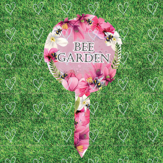 Bee garden sign | Garden sign | bees acrylic garden sign | gardening sign | Garden decoration | No mow may plaque