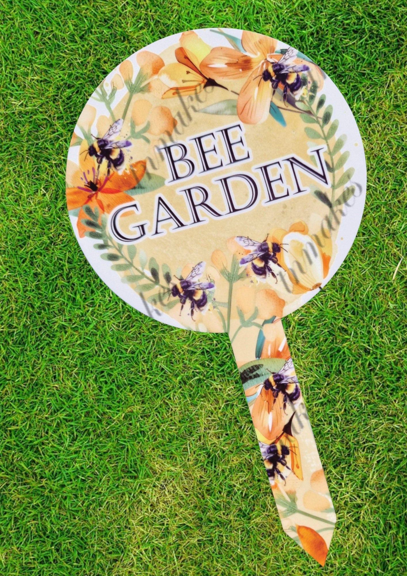 Bee garden sign | Garden sign | bees acrylic garden sign | gardening sign | Garden decoration | No mow may plaque