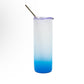 Au Inspired Frosted Tumbler | Vodka Tumbler | Frosted Glass with lid and straw
