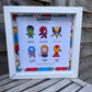 Personalised Character Frame | Personalised marvel FunkoPop Inspired Frame | Birthday Dad Son Daughter Friend Teacher Mum Gifts