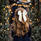 Personalised Hair Bow | Childrens Christmas Bow Hair Clip | Hair Accessories | Personalised Ribbon | Cute gift for Children