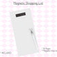 Magnetic Shopping List Pad, Magnetic Fridge Planner, Tear Off Shopping List, Kitchen Grocery List Pad, Meal Planning Pad