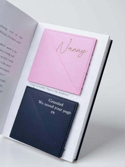 personalised engraved bookmark | book coners | save your page markers