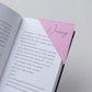 personalised engraved bookmark | book coners | save your page markers