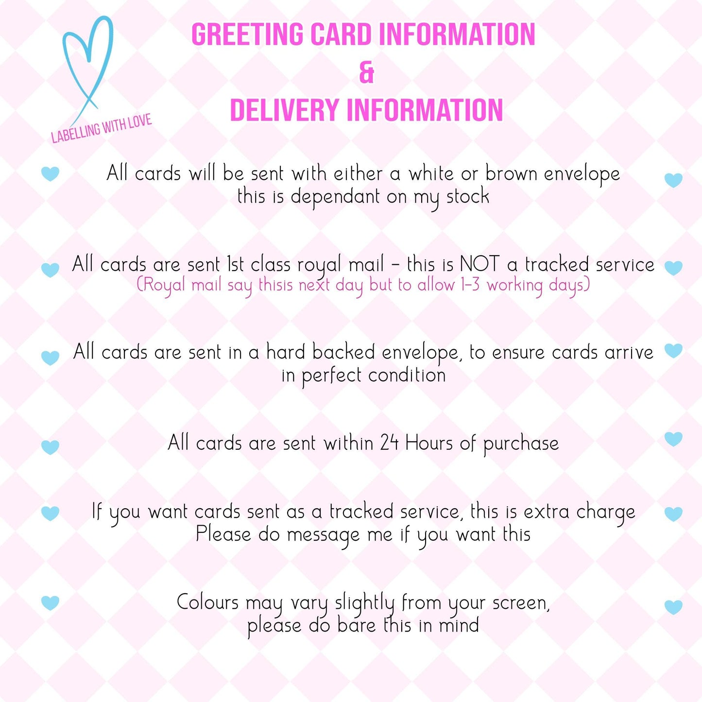 Personalised Sentiment Card, Thinking of You, Inspirational Message