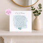Personalised Sentiment Card, Thinking of You, Inspirational Message