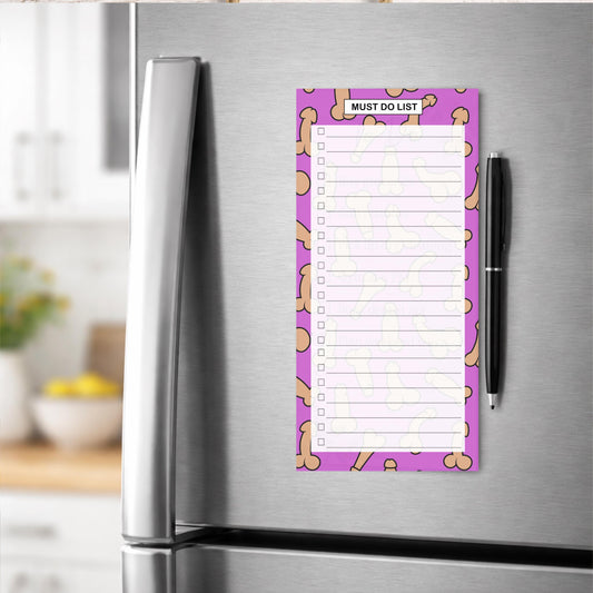 Funny Magnetic Shopping List Notepad | Fridge To Do List Pad | Adult Humour Grocery List | Magnetic Fridge Notepad | Gift for Friends